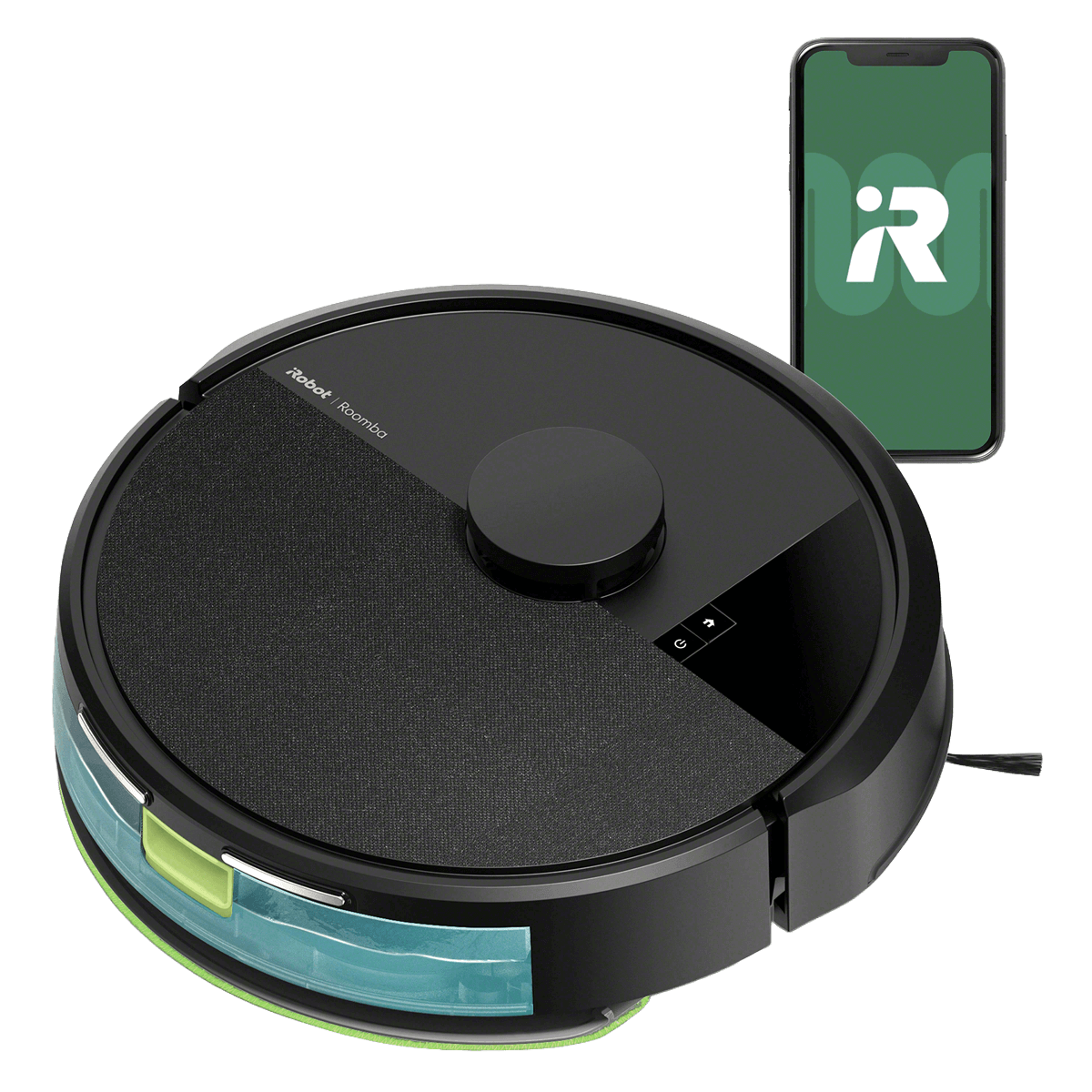 iRobot Roomba Combo 105 Σκούπα Ρομπότ για Σκούπισμα και Σφουγγάρισμα με Wi-Fi Μαύρο