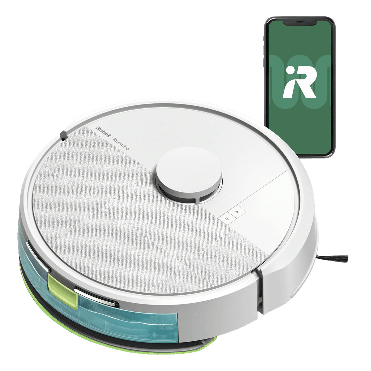 iRobot Roomba Combo 105 Σκούπα Ρομπότ για Σκούπισμα και Σφουγγάρισμα με Wi-Fi Λευκό