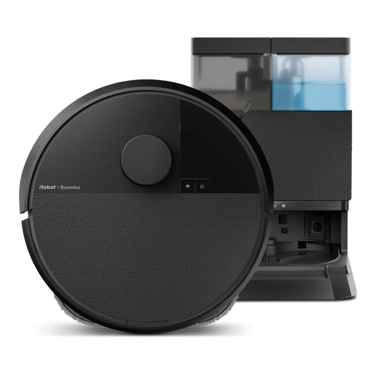 iRobot Roomba Plus 405 + Βάση AutoWash Σκούπα Ρομπότ για Σκούπισμα και Σφουγγάρισμα με Wi-Fi Μαύρο
