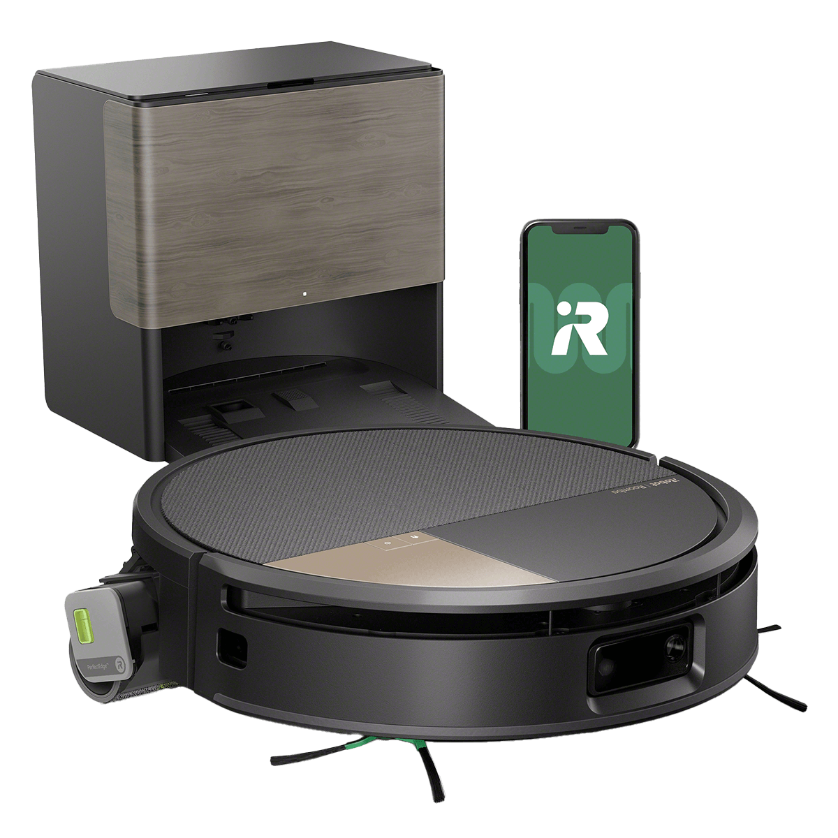 iRobot Roomba Max 705 Combo Σκούπα Ρομπότ + Βάση Autowash για Σκούπισμα & Σφουγγάρισμα Μαύρο