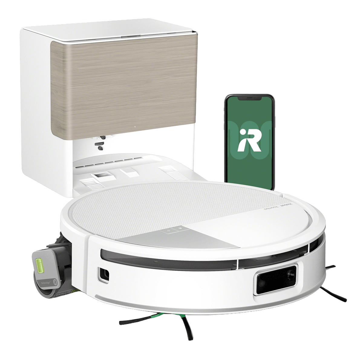 iRobot Roomba Max 705 Combo Σκούπα Ρομπότ + Βάση Autowash για Σκούπισμα & Σφουγγάρισμα Λευκό