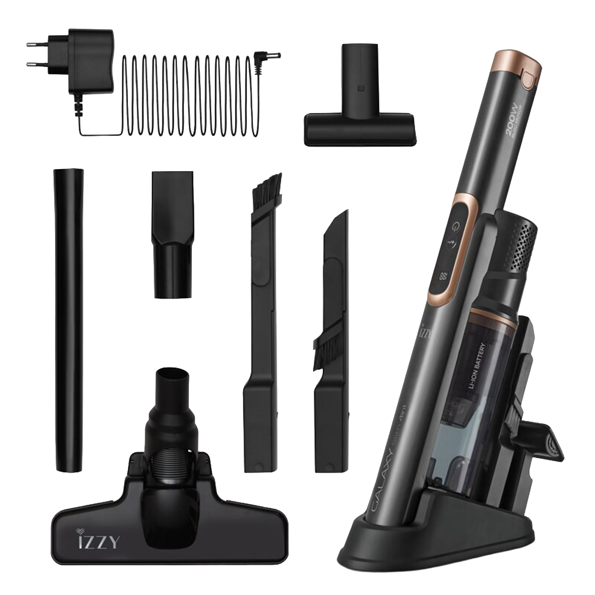 IZZY G7 Slim 4 in 1 Σκουπάκι & Σκούπα Stick BLDC 14.8V Μαύρο - 2