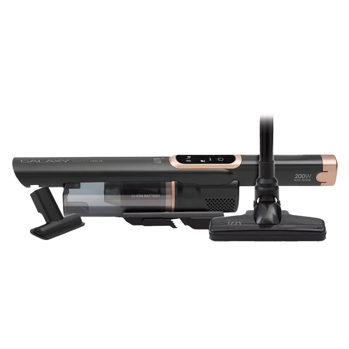 IZZY G7 Slim 4 in 1 Σκουπάκι & Σκούπα Stick BLDC 14.8V Μαύρο - 6