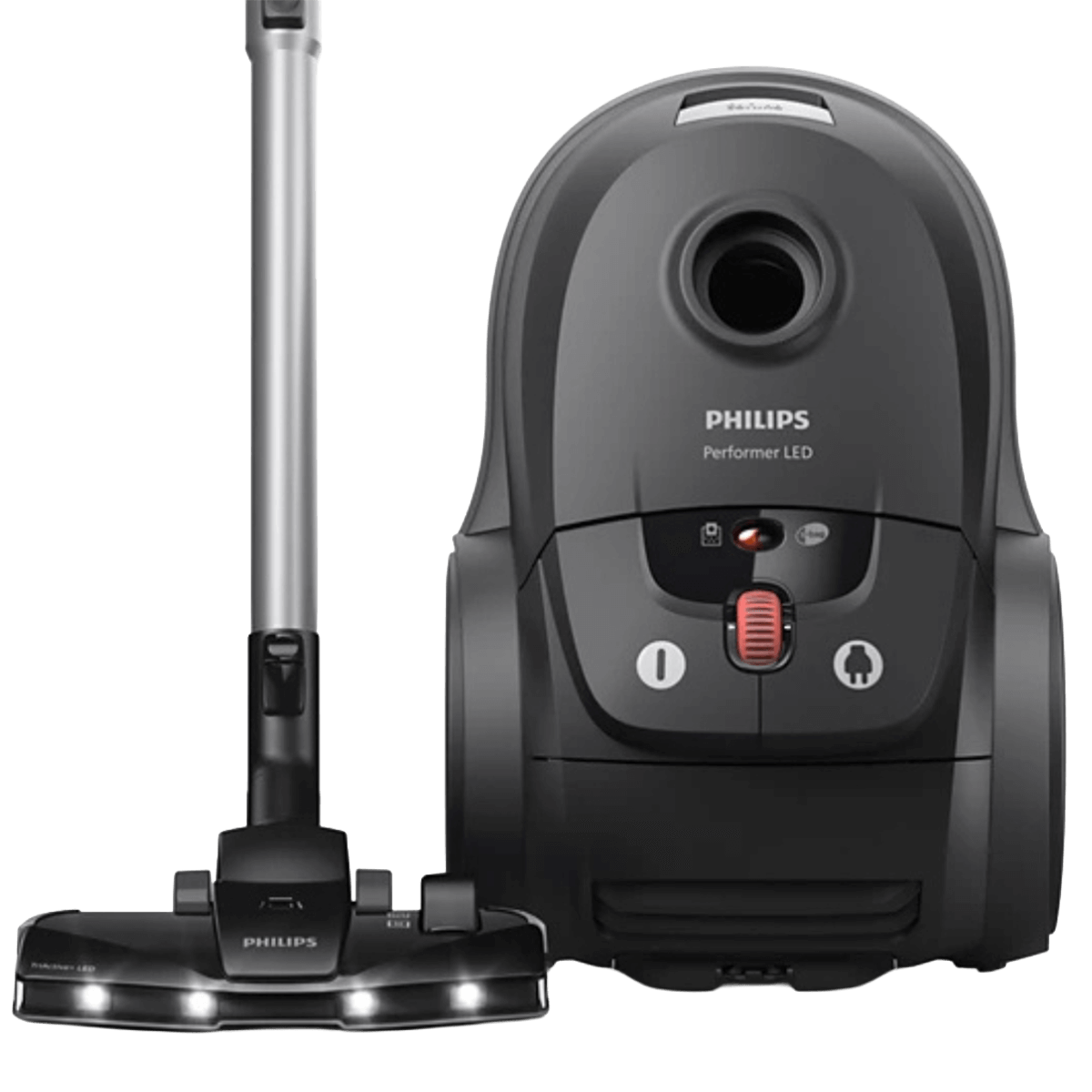 PHILIPS XD8122/10 Performer LED 8000 Series Ηλεκτρική Σκούπα με Σακούλα 4Lt Μαύρο - 3