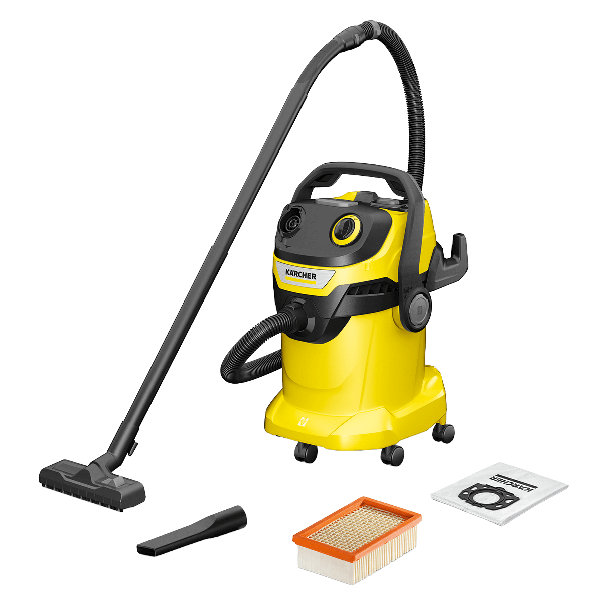 KARCHER WD 5 V-25/5/22 Wet & Dry Σκούπα Υγρών & Στερεών Κίτρινο