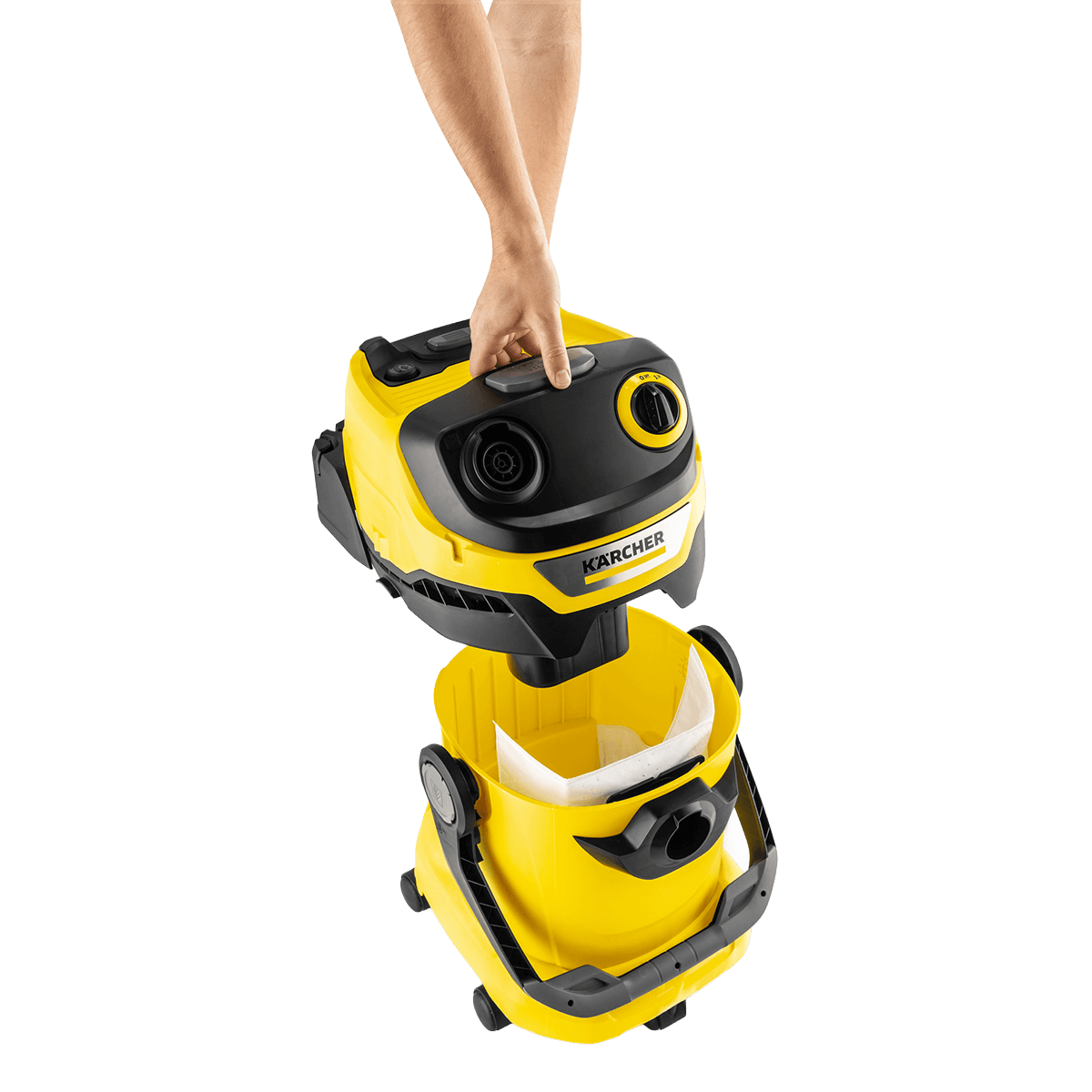 KARCHER WD 5 V-25/5/22 Wet & Dry Σκούπα Υγρών & Στερεών Κίτρινο - 5