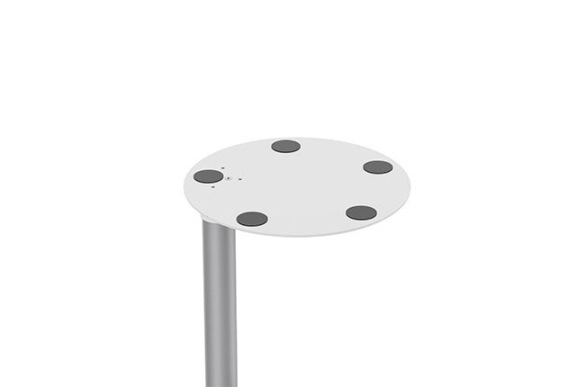 CRYSTAL HOME FSD-1 Επιδαπέδια Βάση για Σκούπες Stick Dyson Ασημί