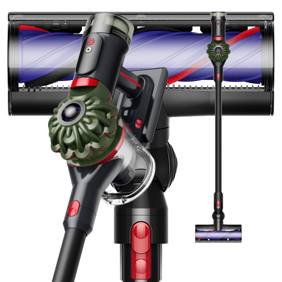 DYSON V8 Cyclone Army Ασύρματη Σκούπα Stick 21.6V Green/Black - 4