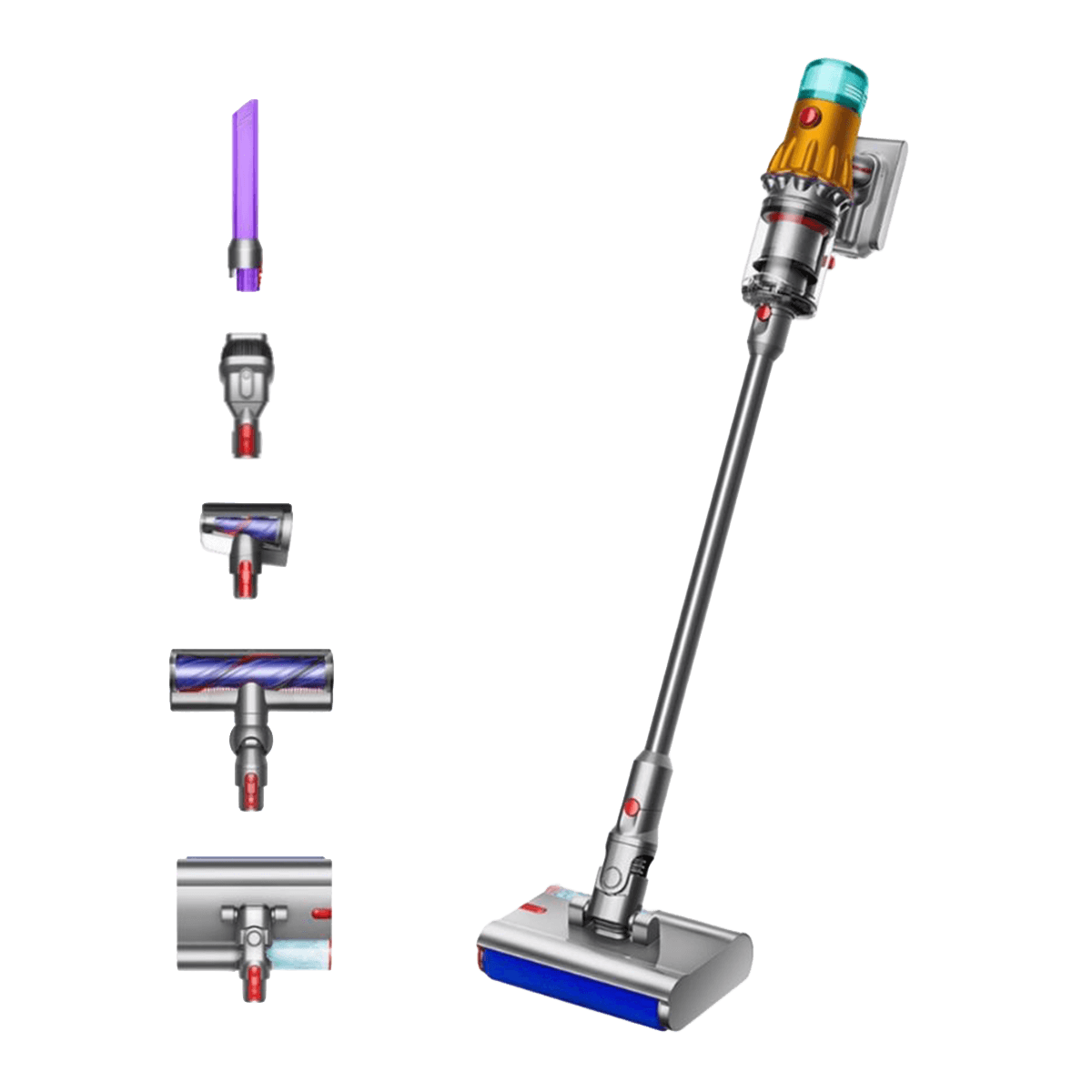 DYSON V12s Detect Slim Submarine Ασύρματη Σκούπα Stick Yellow/ Iron/ Nickel - 2