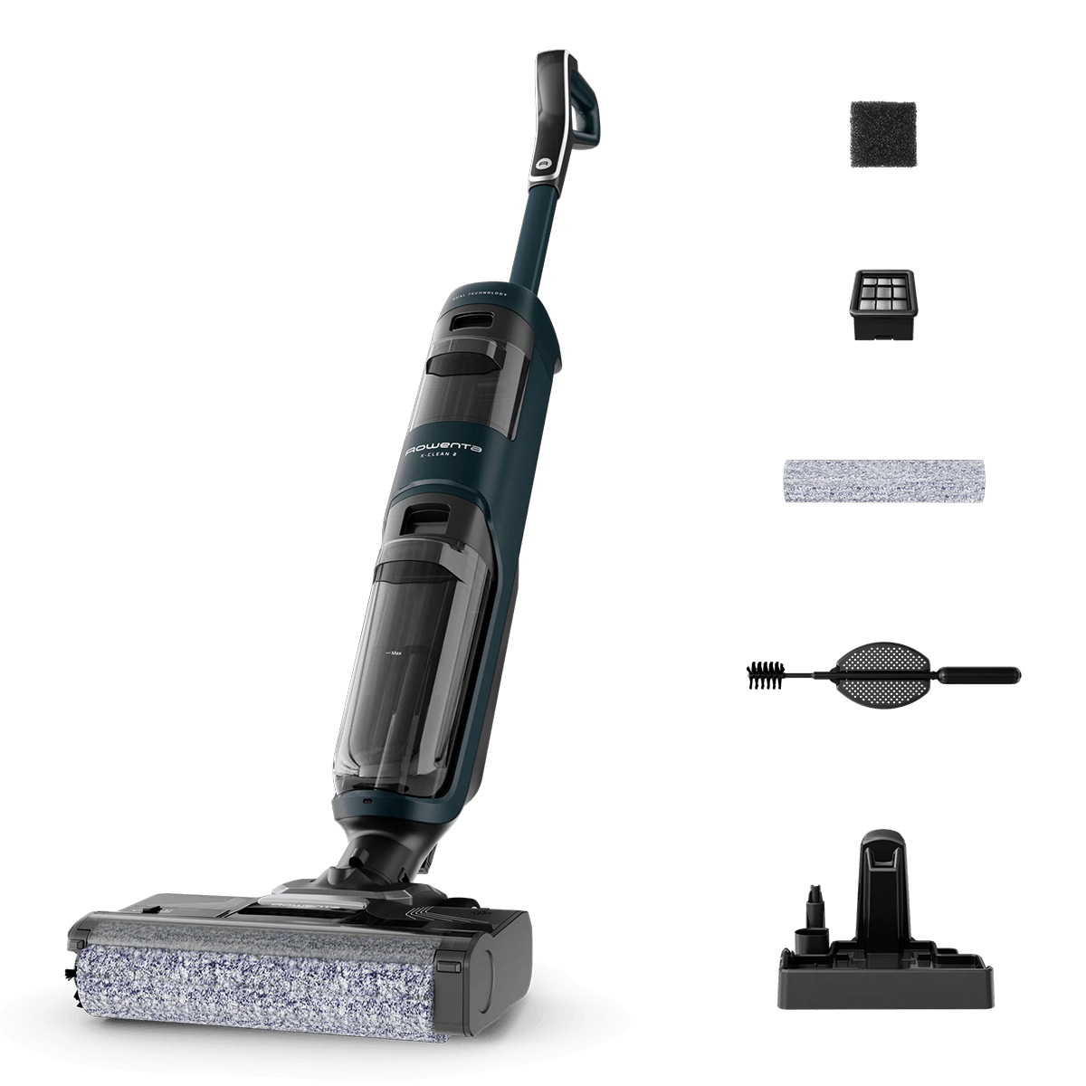ROWENTA GZ2251 X-Clean 2 Ασύρματη Σκούπα Stick Wet & Dry 22.2V Μπλε