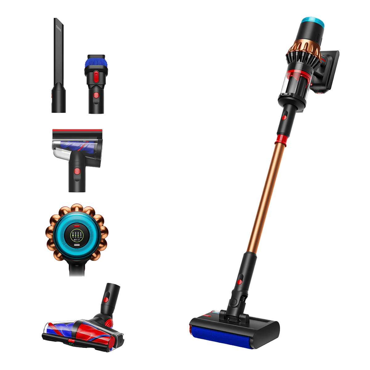 DYSON V16 Piston Animal Submarine Ασύρματη Σκούπα Stick 25.9V Matte Black/Copper
