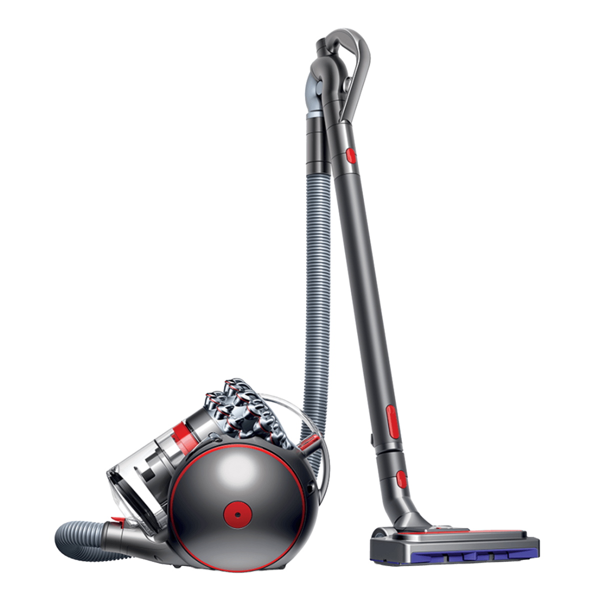 DYSON CY26 Big Ball Absolute 2 Ηλεκτρική Σκούπα με Κάδο 1.7Lt Iron/Nickel & Red/Iron - 2