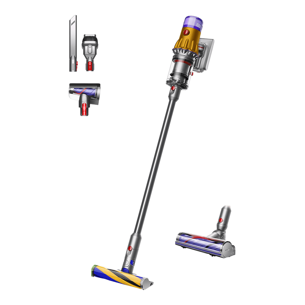 DYSON V12 Detect Slim Absolute Ασύρματη Σκούπα Stick Absolute Yellow/ Iron/ Nickel - 2