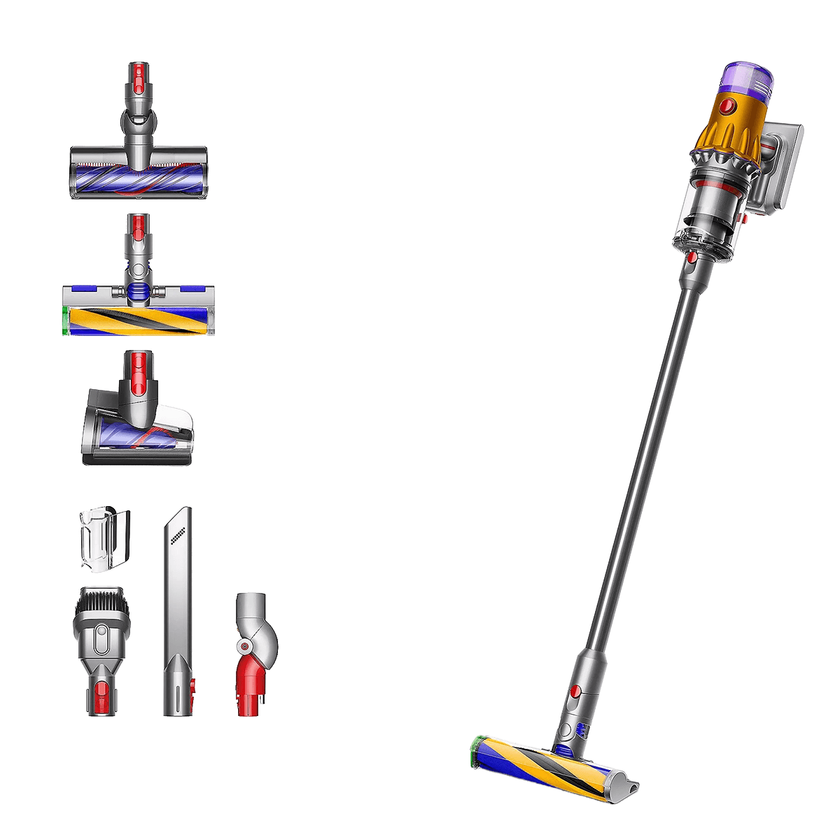 DYSON V12 Detect Slim Absolute Ασύρματη Σκούπα Stick Absolute Yellow/ Iron/ Nickel - 4