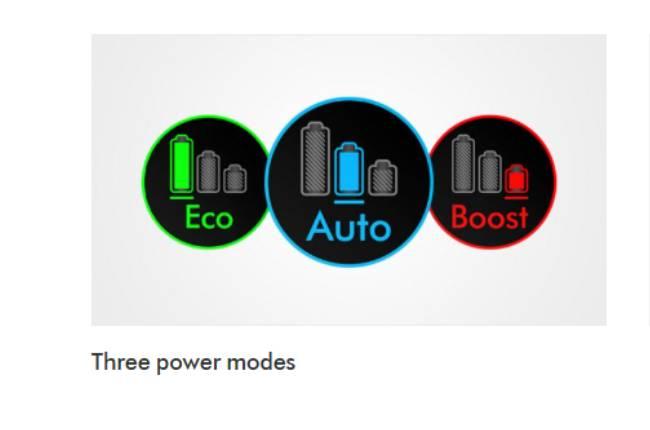 DYSON τρία επίπεδα ισχύος