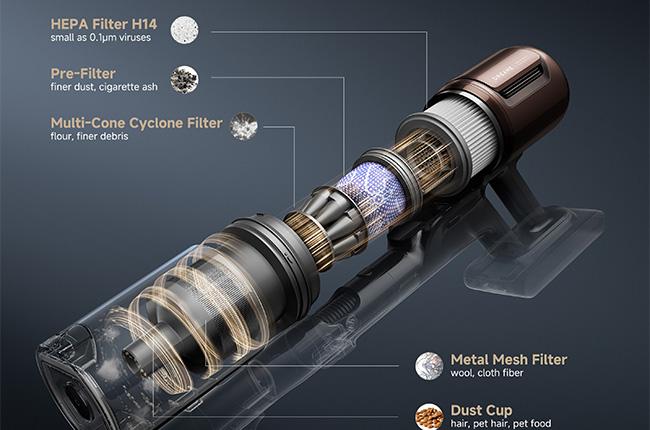 DREAME V30 σύστημα φιλτραρίσματος