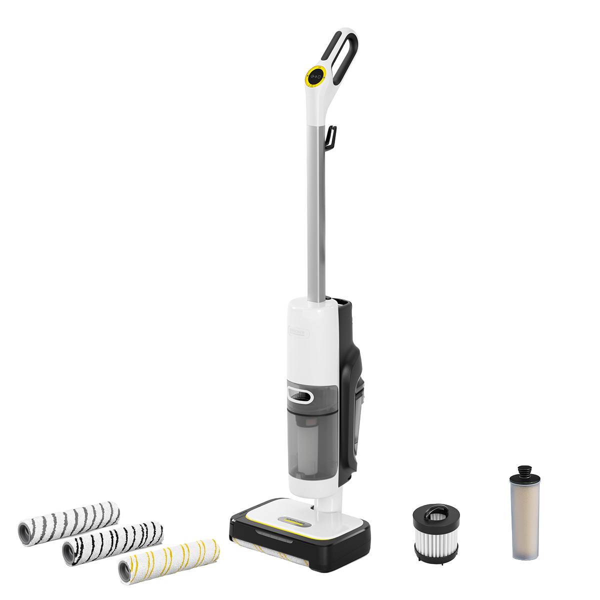 KARCHER SCV 4 Steam Vac Επαναφορτιζόμενη Σκούπα & Σφουγγαρίστρα Stick 1600W Λευκό