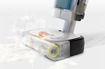 KARCHER SCV 4 Steam Vac Επαναφορτιζόμενη Σκούπα & Σφουγγαρίστρα Stick 1600W Λευκό