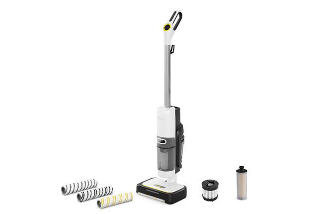 KARCHER SCV 4 Steam Vac Επαναφορτιζόμενη Σκούπα & Σφουγγαρίστρα Stick 1600W Λευκό
