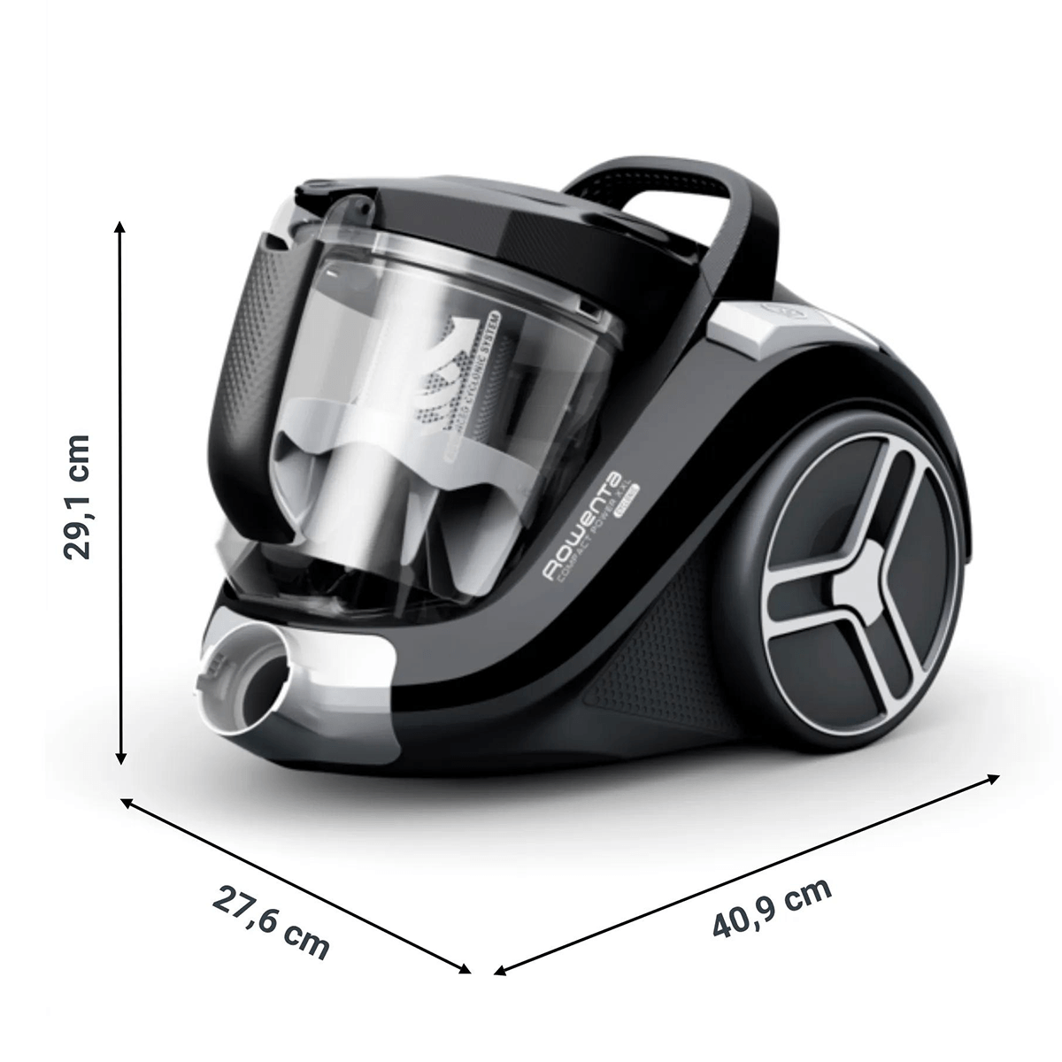 ROWENTA RO4B25EA Compact Power XXL Ηλεκτρική Σκούπα με Σακούλα 2.5Lt Μαύρο - 3