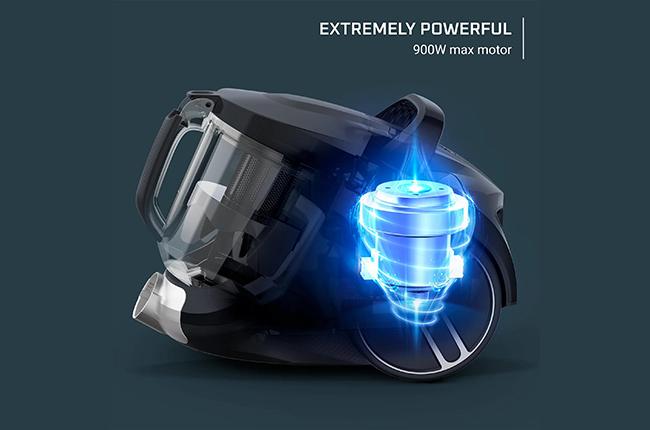 ROWENTA RO4B25EA Compact Power XXL Ηλεκτρική Σκούπα με Σακούλα 2.5Lt Μαύρο