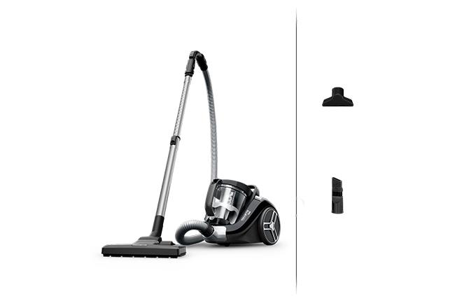 ROWENTA RO4B25EA Compact Power XXL Ηλεκτρική Σκούπα με Σακούλα 2.5Lt Μαύρο