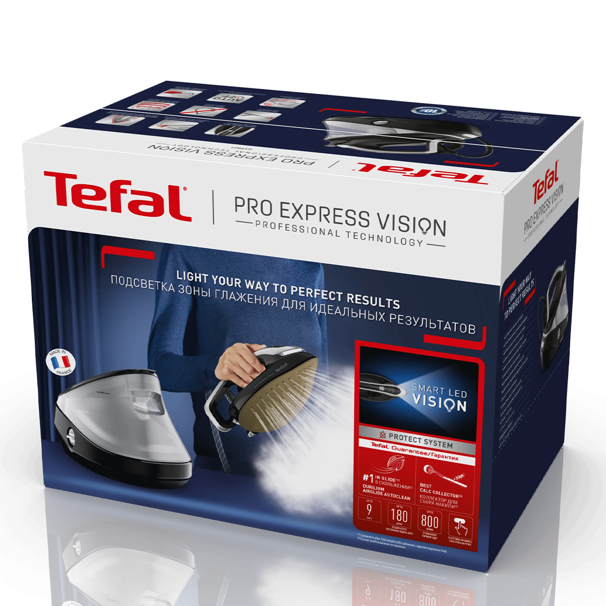 TEFAL GV9821E0 Pro Express Vision Σύστημα Σιδερώματος με Δοχείο 1.2Lt Μαύρο - 2