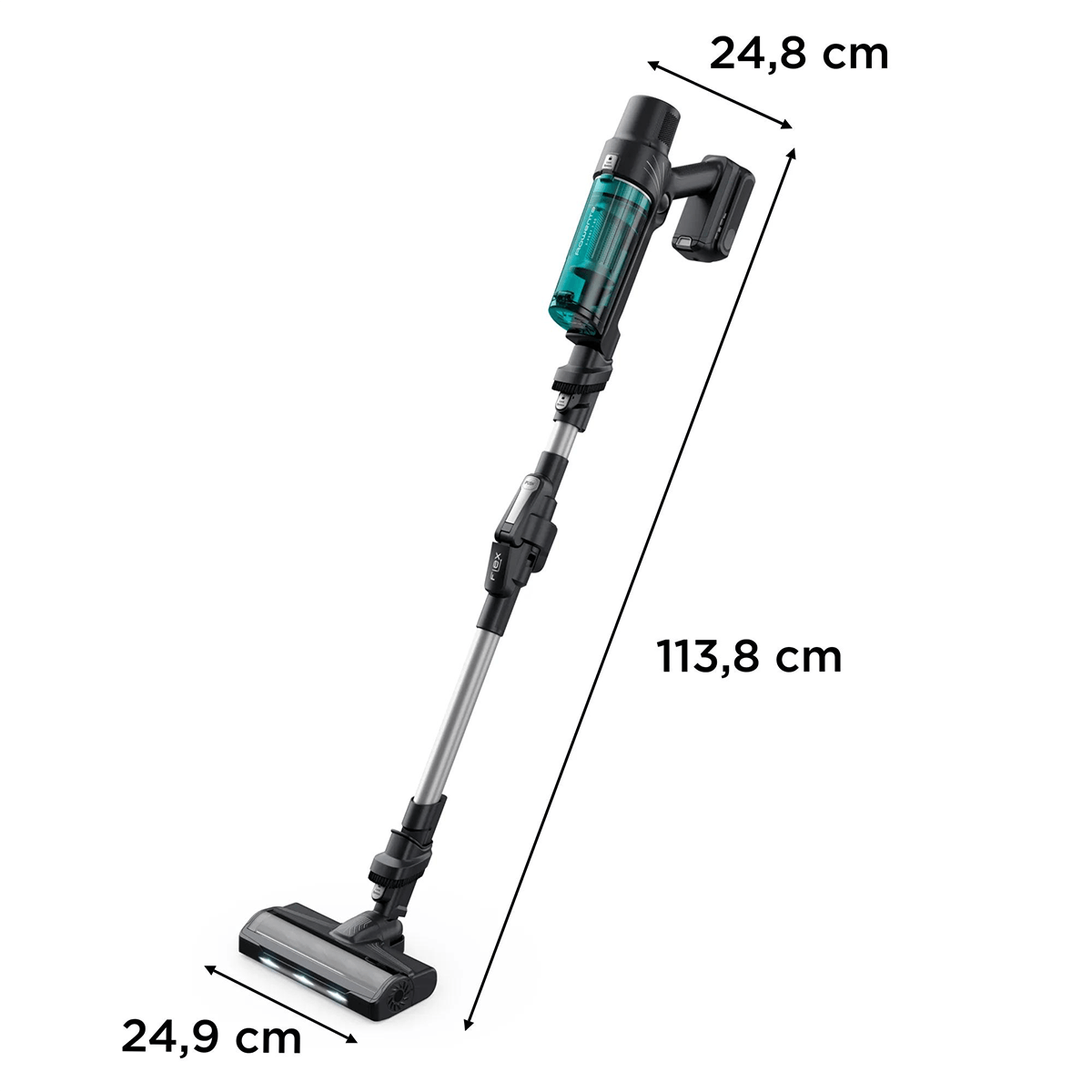 ROWENTA RH6A42WO X-Pert 7.60 Flex Ασύρματη Σκούπα Stick Allergy Μπλε - 2