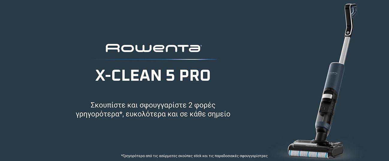 ROWENTA RH6A42WO X-Clean 5 Pro Ασύρματη Σκούπα Stick 2-in-1 Wet & Dry Μπλε