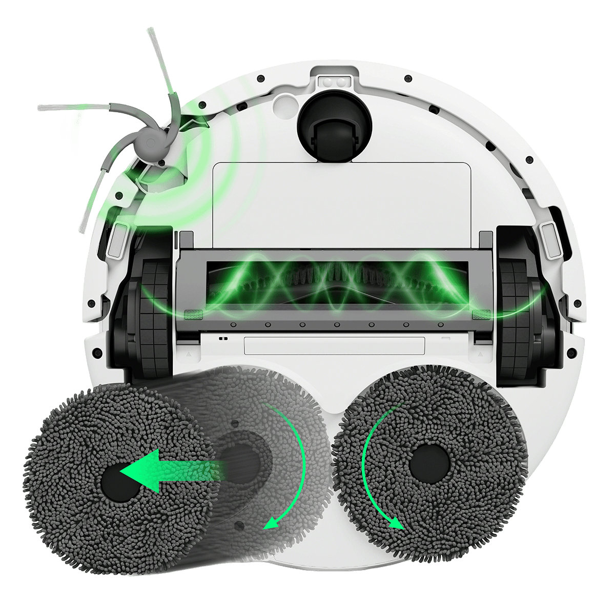 iRobot Roomba Plus Combo 515 + Βάση AutoWash Σκούπα Ρομπότ για Σκούπισμα και Σφουγγάρισμα White - 6