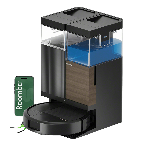 iRobot Roomba Plus Combo 575 + Βάση AutoWash Σκούπα Ρομπότ για Σκούπισμα και Σφουγγάρισμα