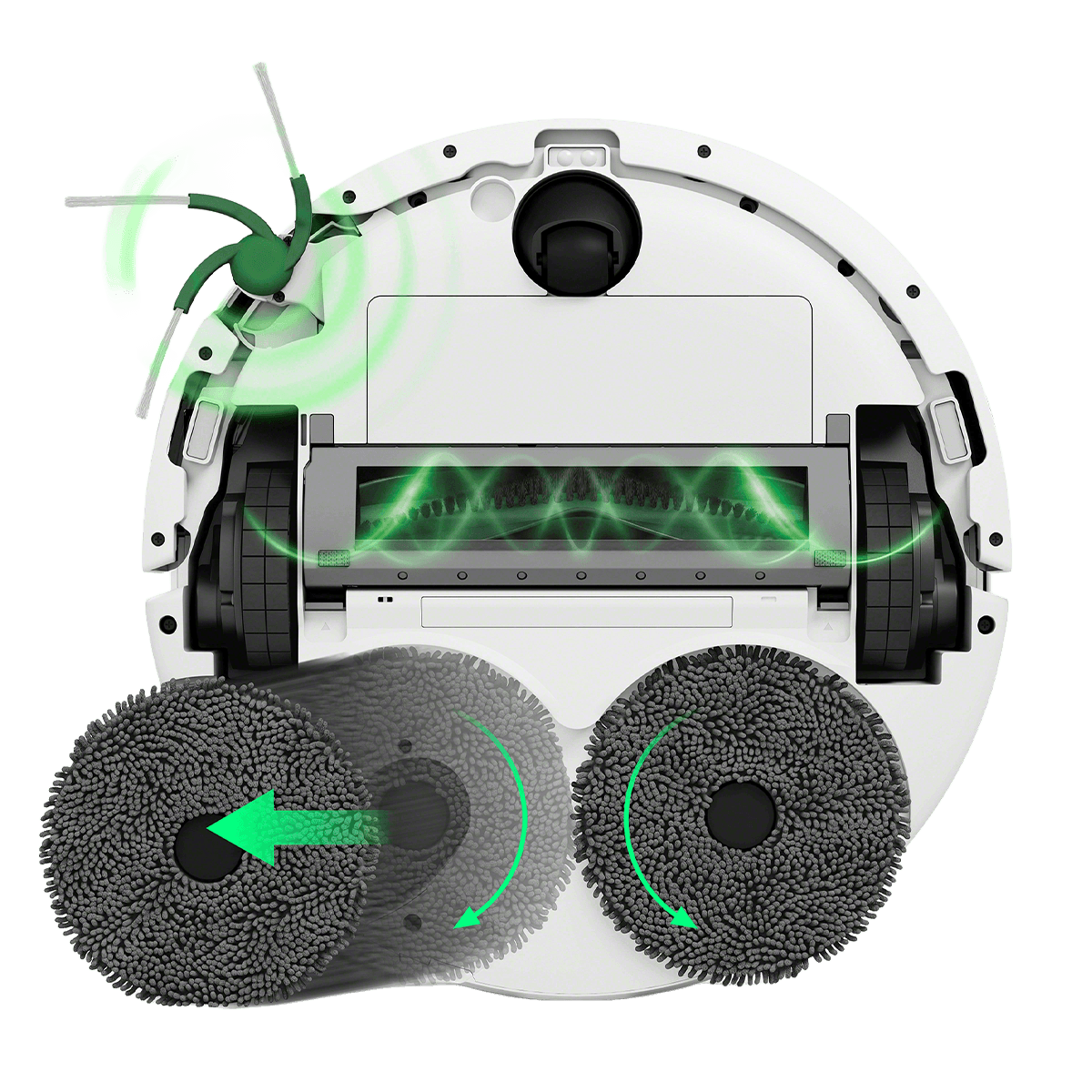 iRobot Roomba Plus Combo 575 + Βάση AutoWash Σκούπα Ρομπότ για Σκούπισμα και Σφουγγάρισμα Λευκή - 2