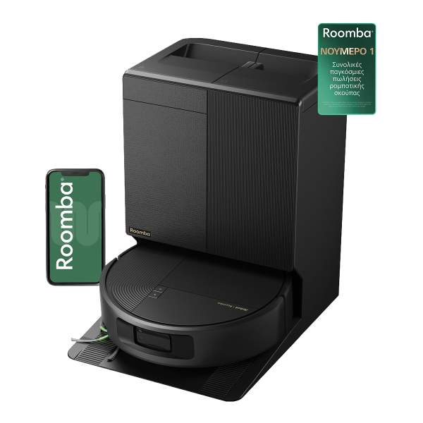iRobot Roomba Plus Combo 675 + Βάση AutoWash Σκούπα Ρομπότ για Σκούπισμα και Σφουγγάρισμα