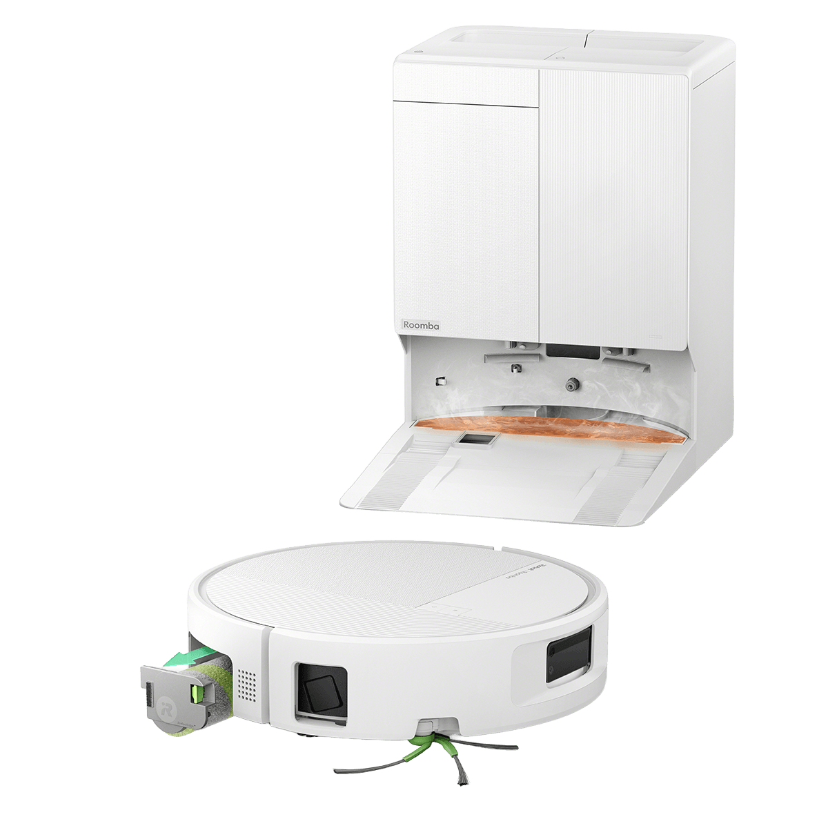 iRobot Roomba Plus Combo 675 + Βάση AutoWash Σκούπα Ρομπότ για Σκούπισμα και Σφουγγάρισμα Λευκή - 3