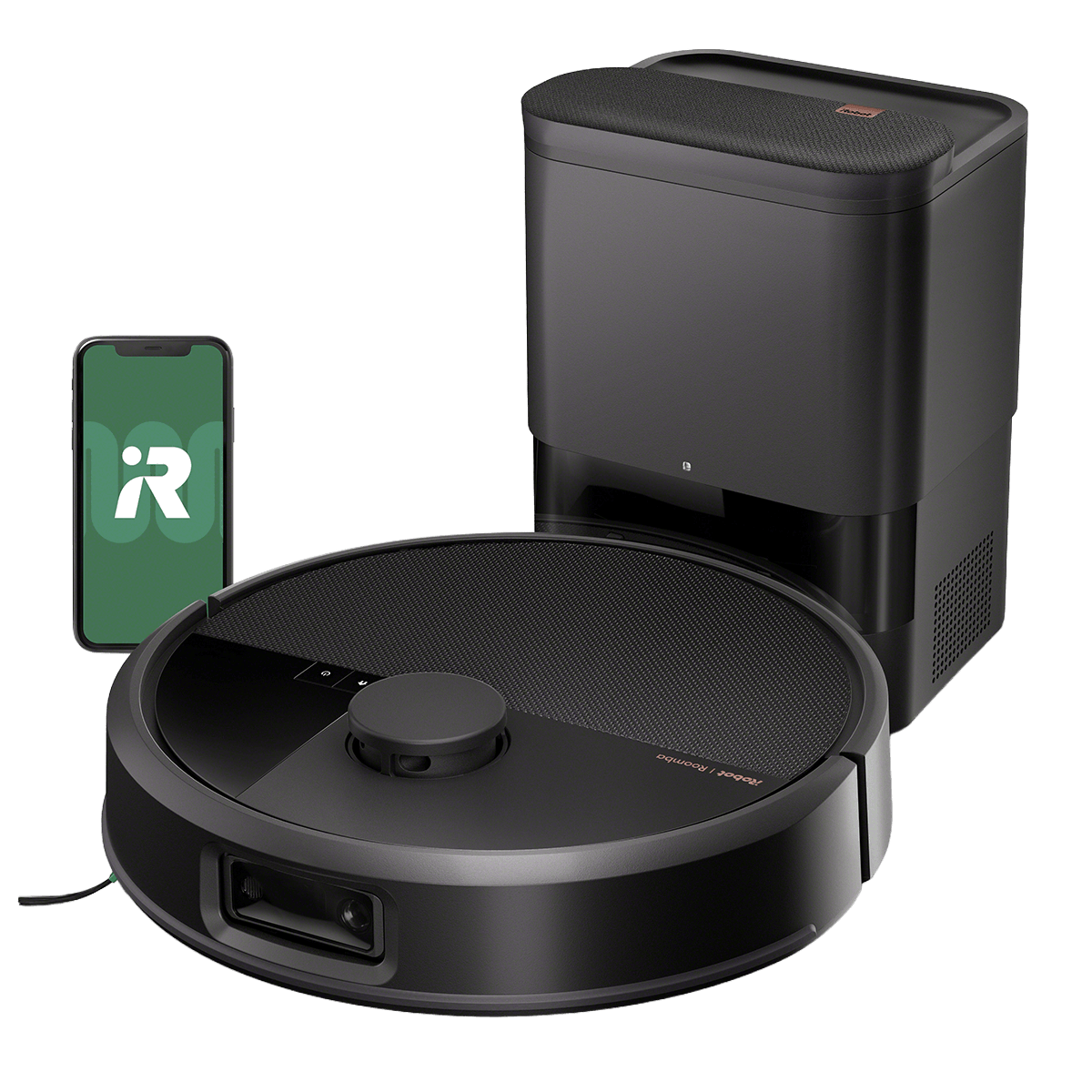 iRobot Roomba Max Vac 675 + Βάση AutoWash Σκούπα Ρομπότ για Σκούπισμα και Σφουγγάρισμα Μαύρη