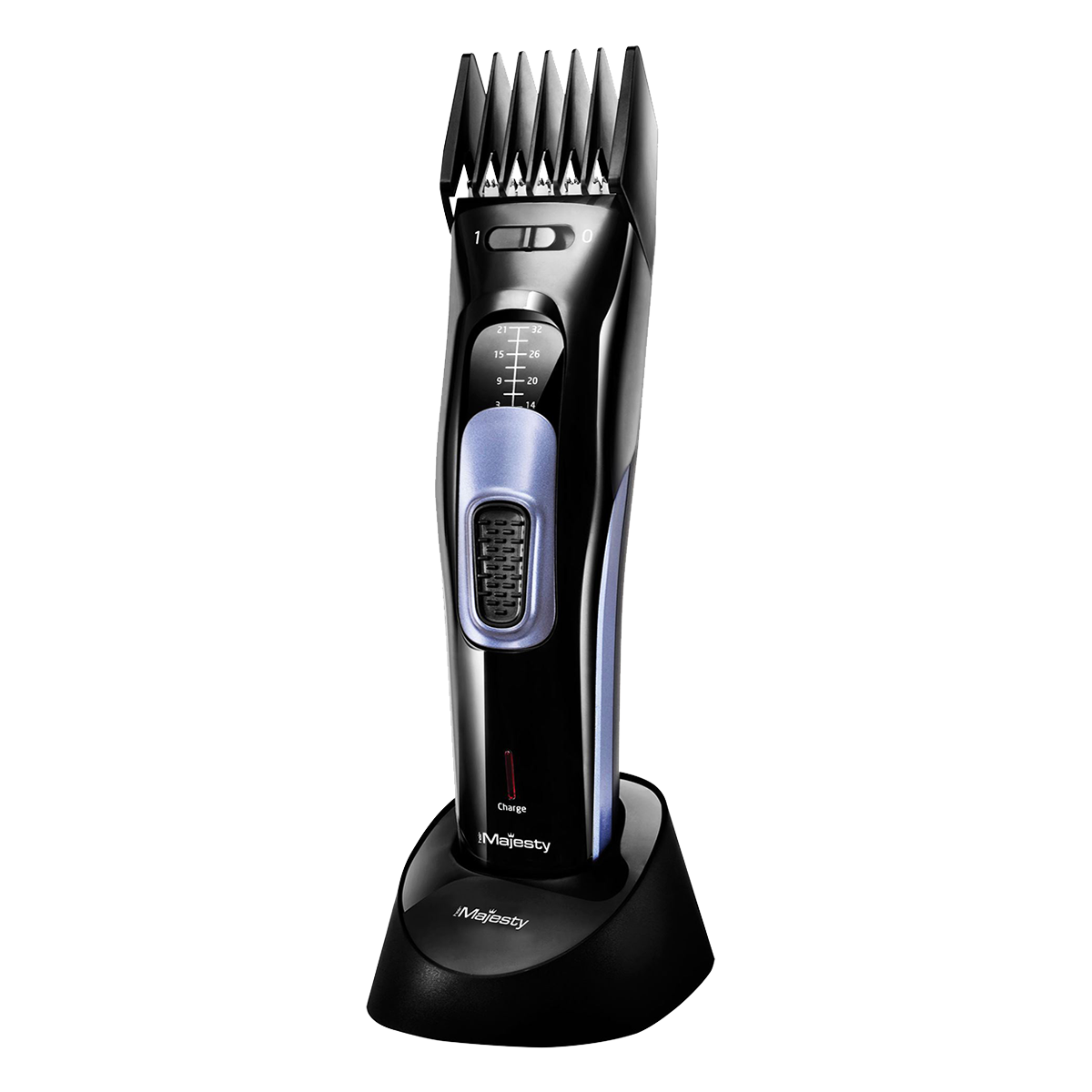 HAIR MAJESTY MOD HM-1016 Κουρευτική Μηχανή Μαύρο - 2