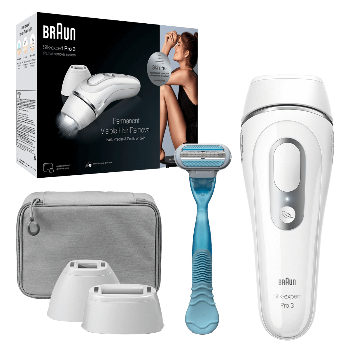 BRAUN Silk-Expert Pro 3 PL3121 Αποτριχωτική Μηχανή Λευκό - 2