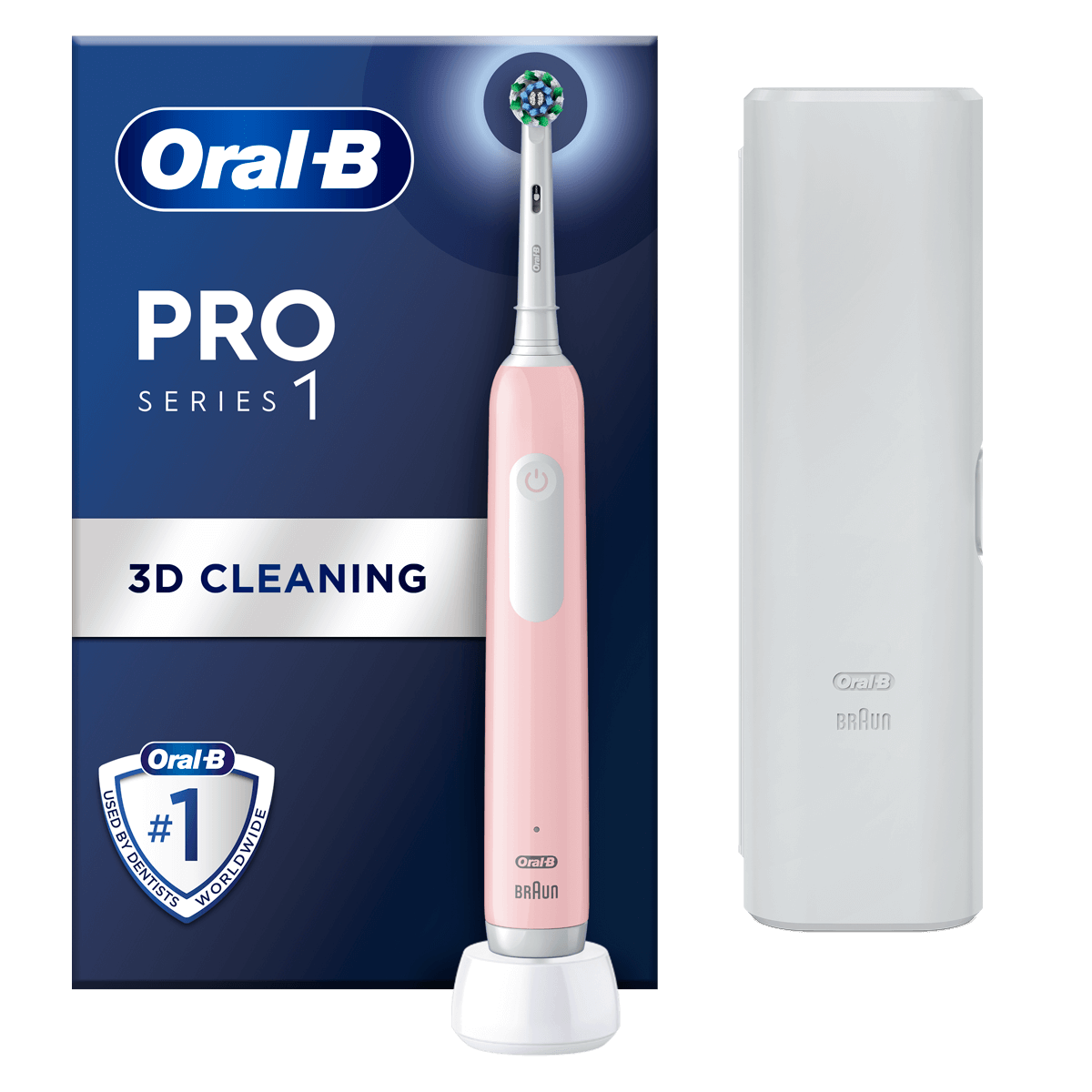 ORAL-B  Pro 1 Ηλεκτρική Οδοντόβουρτσα Ροζ - 2