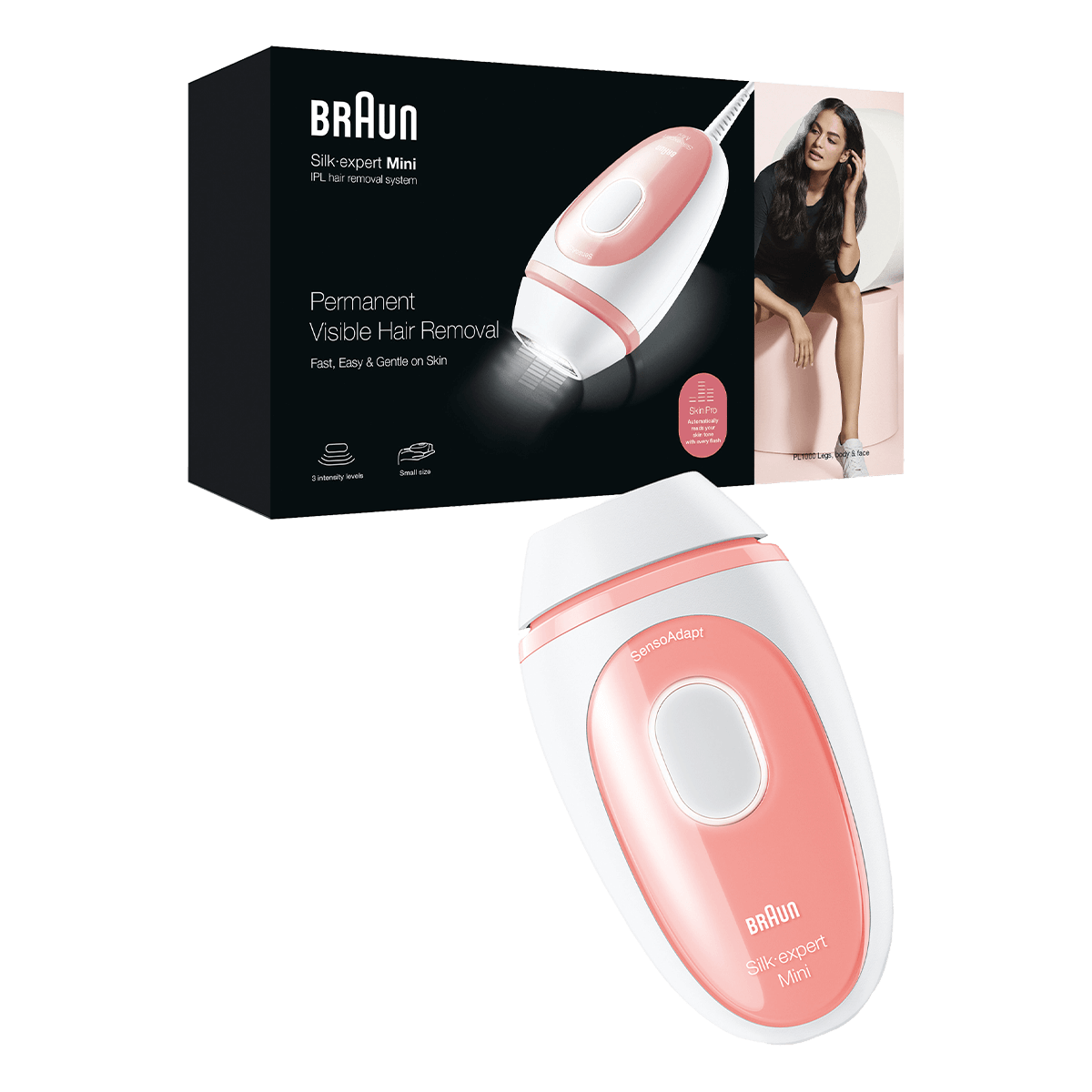 BRAUN PL1000 Silk-Expert Mini Αποτριχωτική Μηχανή Ροζ - 2