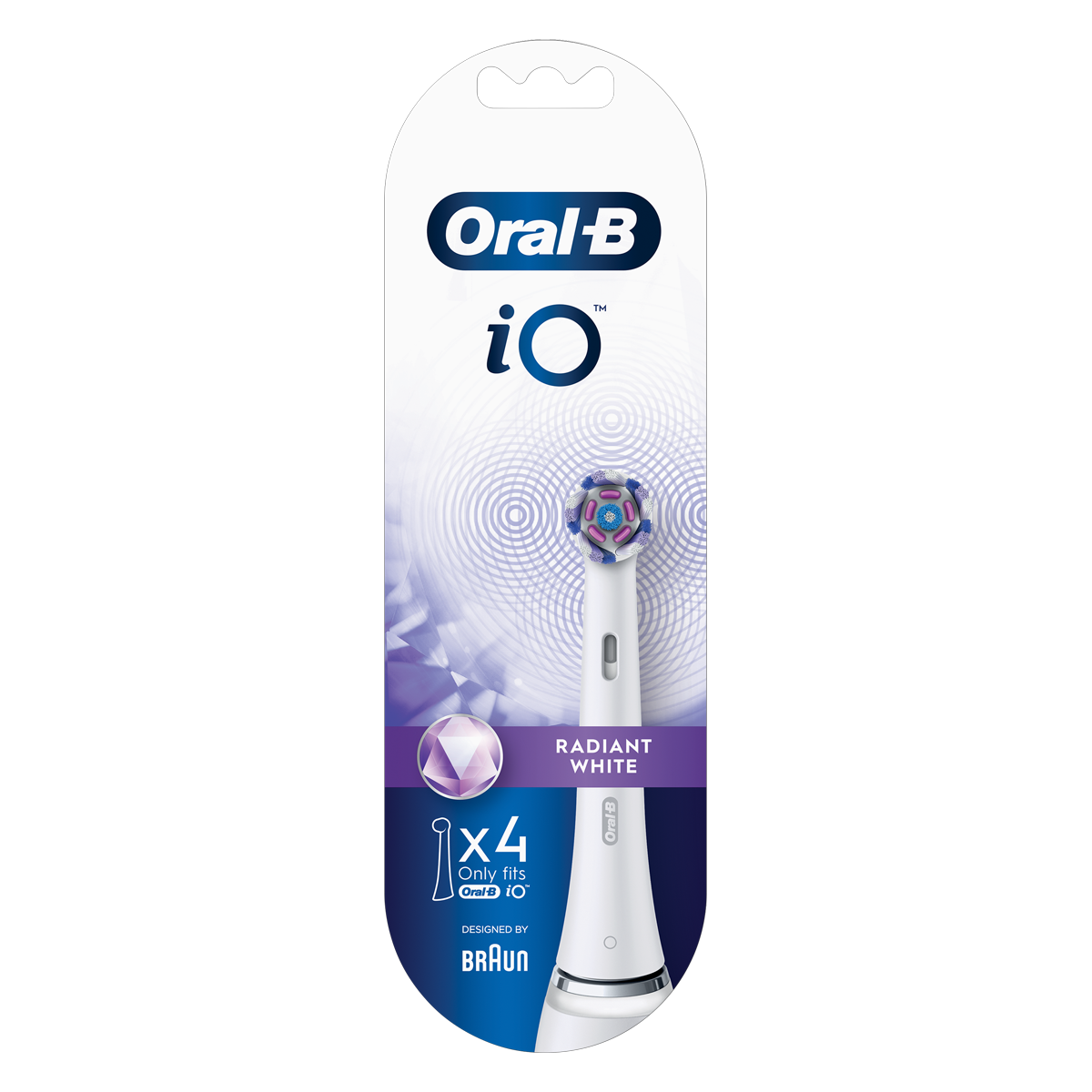 ORAL-B iO Radiant Ανταλλακτικές Κεφαλές 4τμχ Λευκό - 3