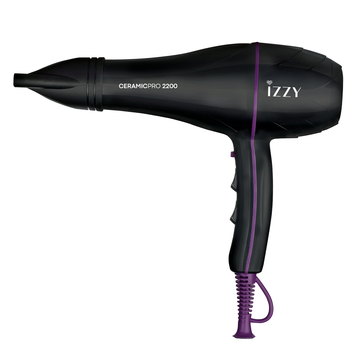 IZZY Ceramic Pro Επαγγελματικό Σεσουάρ Μαλλιών 2200W Μαύρο - 2