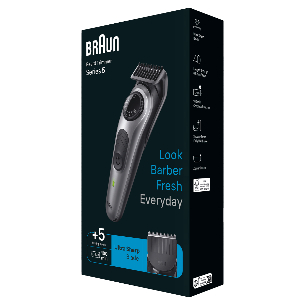 BRAUN ΒΤ5440 Styler Series 5 Σετ Ανδρικής Περιποίησης Μαύρο - 3