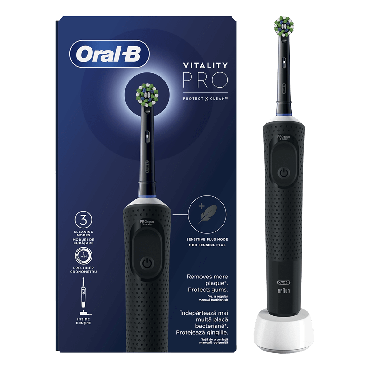 ORAL-B Vitality Pro Ηλεκτρική Οδοντόβουρτσα Μαύρο - 2