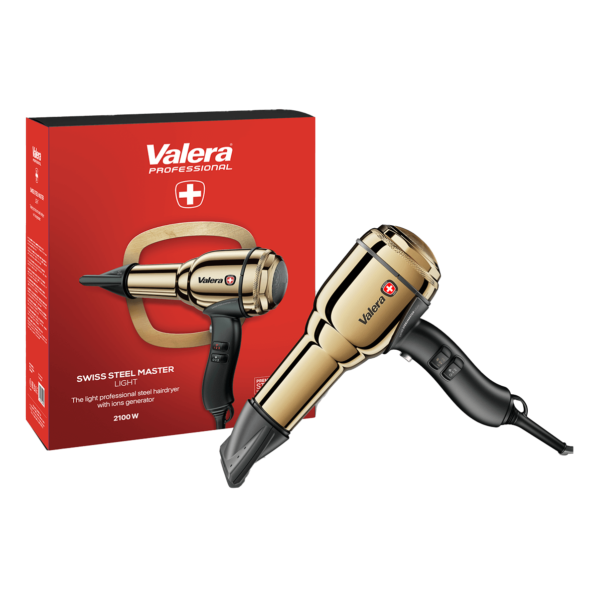 VALERA Swiss Steel Master Σεσουάρ Μαλλιών 2100W Χρυσό - 2