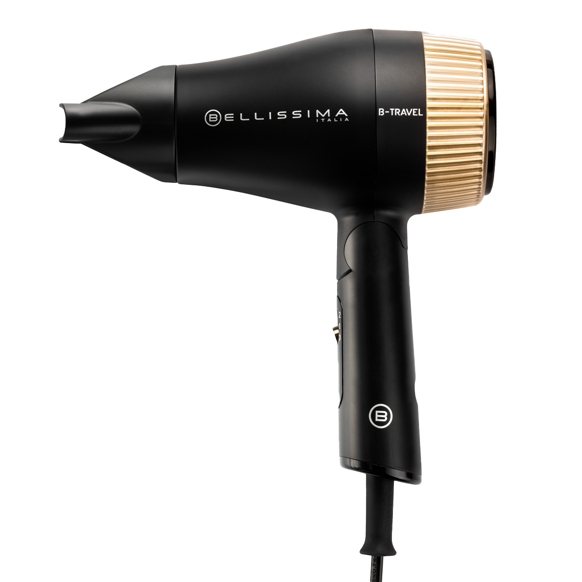BELLISSIMA B-Travel Σεσουάρ Ταξιδίου 1400W Μαύρο/Χρυσό