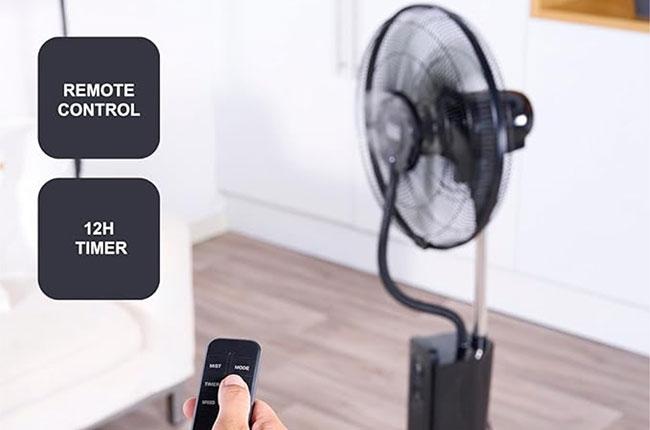BLACK & DECKER BXMF75E Mist Fan Ανεμιστήρας Δαπέδου 75W Μαύρο
