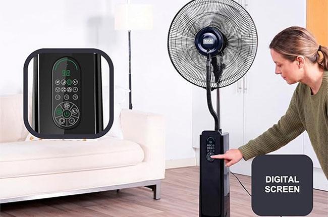 BLACK & DECKER BXMF75E Mist Fan Ανεμιστήρας Δαπέδου 75W Μαύρο