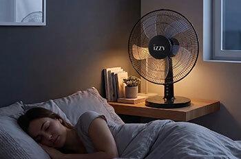 IZZY IZ-9023 Επιτραπέζιος Ανεμιστήρας 16'' 50W Μαύρο