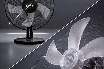 IZZY IZ-9023 Επιτραπέζιος Ανεμιστήρας 16'' 50W Μαύρο