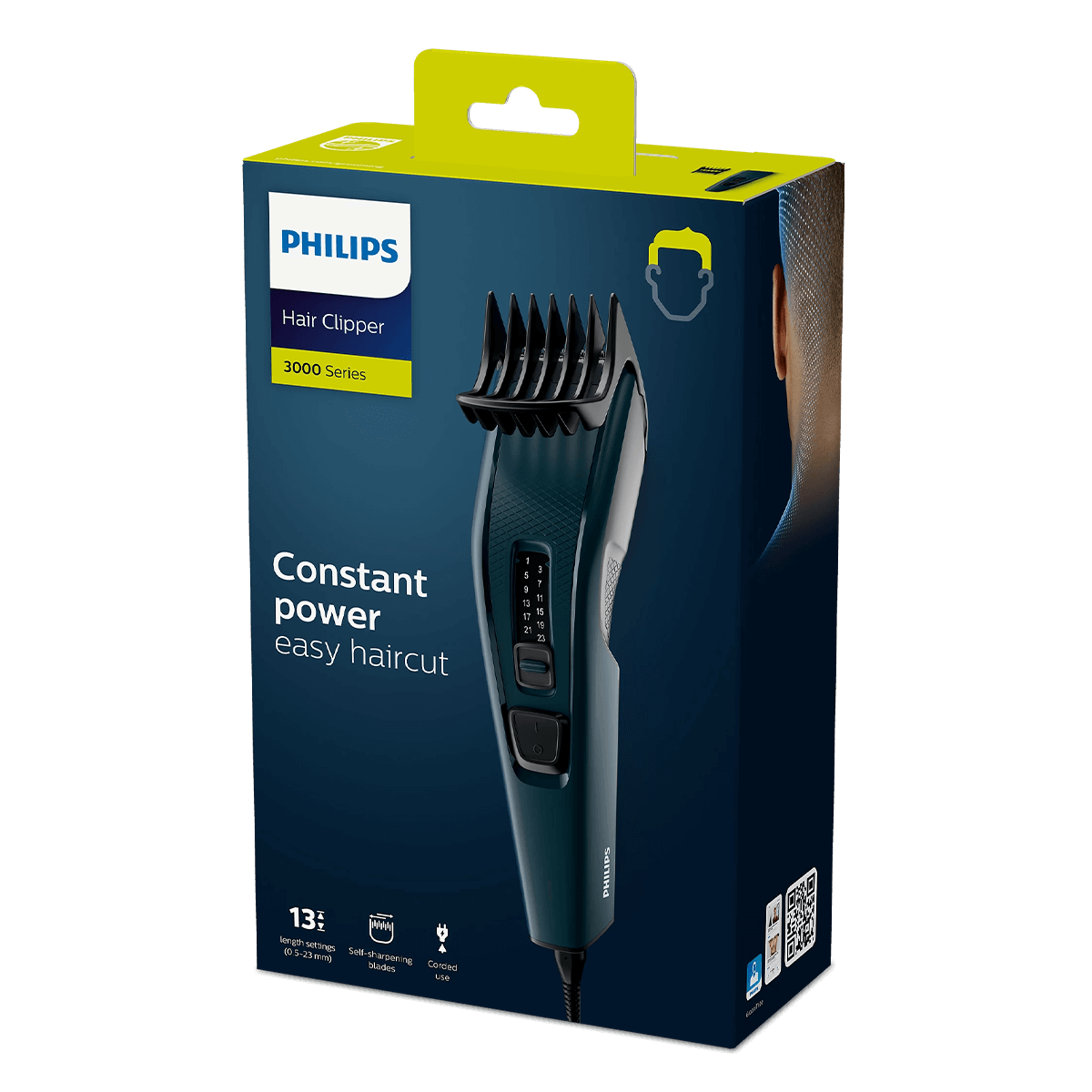 PHILIPS HC3505/15 Series 3000 Κουρευτική Μηχανή Μπλε - 4